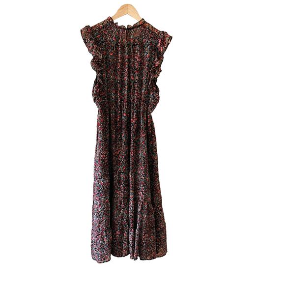 BB Dakota Steve Madden Floral Ruffle Dress Size Large Multicolored - Picture 7 of 9